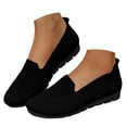 thumbnail image 3 of Duqingm Womens Flats Shoes Womens Slip on Walking Shoes Breathable Sock Shoe Non-Slip Mesh Casual Sneakers Black,6, 3 of 7