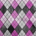 thumbnail image 1 of oneOone Cotton Poplin Fuschia Pink Fabric Argyle Fabric For Sewing Printed Craft Fabric By The Yard 42 Inch Wide, 1 of 4