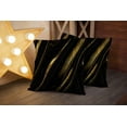 thumbnail image 4 of Black Gold Throw Pillow Covers,Modern Abstract Art Painting Throw Pillows for Couch,Black Pillow Covers 20X20 Inch 2 Pcs Square Cushion Cover Gift for Couch Sofa, 4 of 6