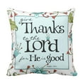 thumbnail image 1 of RYLABLUE Blessing Give Thanks Bella Bible Pillowcase Cover 16x16 inch, 1 of 1