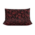 thumbnail image 3 of 3 Pcs Soft Bedding Set, Includes 1 Duvet Cover with Zipper And 2 Pillow Shams,RED PAISLEY Velvet Edition King(102"×90"), 3 of 8