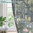 thumbnail image 4 of Yayeee Window Curtains Light Filtering 63"x52" Grommet Panel Pair Home Living Room Decor, Green Forest Scene, 4 of 7