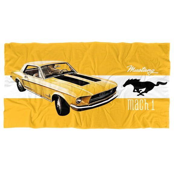 Ford Mustang Mach 1 Officially Licensed Beach Towel 30' X 60'
