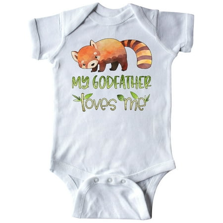 

Inktastic My Godfather Loves Me Cute Red Panda Gift Baby Boy or Baby Girl Bodysuit
