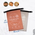 thumbnail image 2 of Bolsas para pan LDJRCP, reutilizables, envueltas en cera de abejas, masa madre, 2 unidades, naranja y gris, 2 of 7