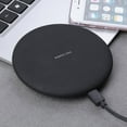 thumbnail image 2 of Samsung Galaxy S9 S9+ Compatible 10W Wireless Charger Ultra Slim Fast Charging Pad Compact Power Adapter [Black] A1D, 2 of 6