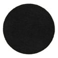 thumbnail image 3 of Unique Loom Solid Shag Collection Area Rug (6' 1" Round Jet Black), 3 of 7