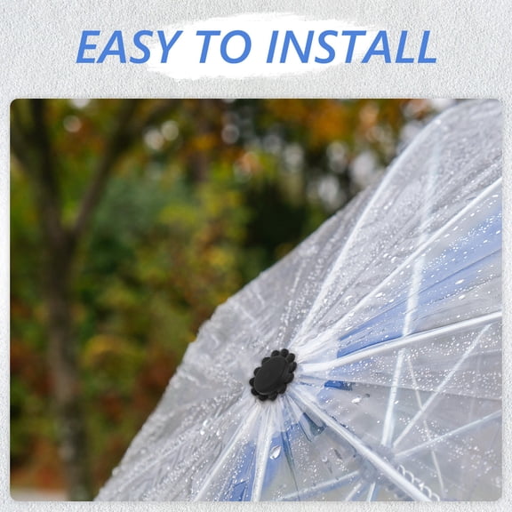 FRCOLOR 1 Set Umbrella Tip Caps Replacement 8mm Protective Umbrella Caps Sun Umbrella Accessories Sun Umbrella Tip Covers Replacement Handle 8mm Umbrella Repair Plastic Covers