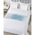 thumbnail image 5 of Xipuska Blue Christmas Bed Runners for King Size Bed, Decorative Bed Throws for Foot of Bed, Gnomes Xmas Tree Snowflake Winter Gifts Bed Runner Sofa Throw Bedding Scarf Slipcover for Bedroom, 5 of 6