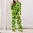 thumbnail image 2 of Balery Frogs Conjunto de Pijama con Estampado para Mujer, Conjunto de Dos Piezas con Manga Larga, Ropa de Dormir Suave con Bolsillos, Pijamas Cómodos-Medium, 2 of 7