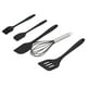 thumbnail image 5 of Juego de 5 espátulas de silicona para repostería casera, utensilios de cocina, decoración de pasteles, color negro, 5 of 14