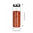 thumbnail image 5 of Glass Salt and Pepper Shakers with Adjustable Pour Holes and Rotating Lids, Clear Spice Dispensers Seasoning Jars for Kitchen, BBQ, Camping, Restaurant, and Farmhouse Table Use 200ML, 5 of 7