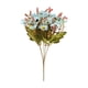 thumbnail image 2 of Ramo de flores artificiales para bodas, decoración de hogar y hotel, color azul claro, 2 of 6