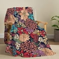 thumbnail image 6 of Yibo Leaves Tropical Plants Leaf Blanket Flannel Soft and Comfortable Anti-static Bed Sofa Blanket, 6 of 7