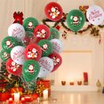 thumbnail image 3 of Globos de látex navideños, globos de Papá Noel y alce para fiestas navideñas, decoraciones navideñas para el hogar, regalo de Año Nuevo 2024 2025, 3 of 6