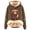 Bronze, variant on Highland Cow Women's Casual Winter Warm Sherpa Lined Hooded Sweatshirt Funny Graphic Heavyweight Pullover