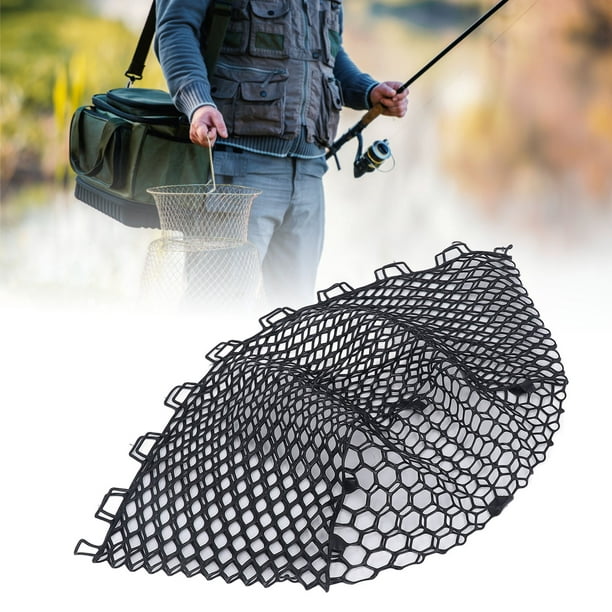 Rubber Fishing Landing Net Replacement, Fish Protection Lightweight Fishing  Net 40cm Depth Soft Durable For Angler For Saltwater 