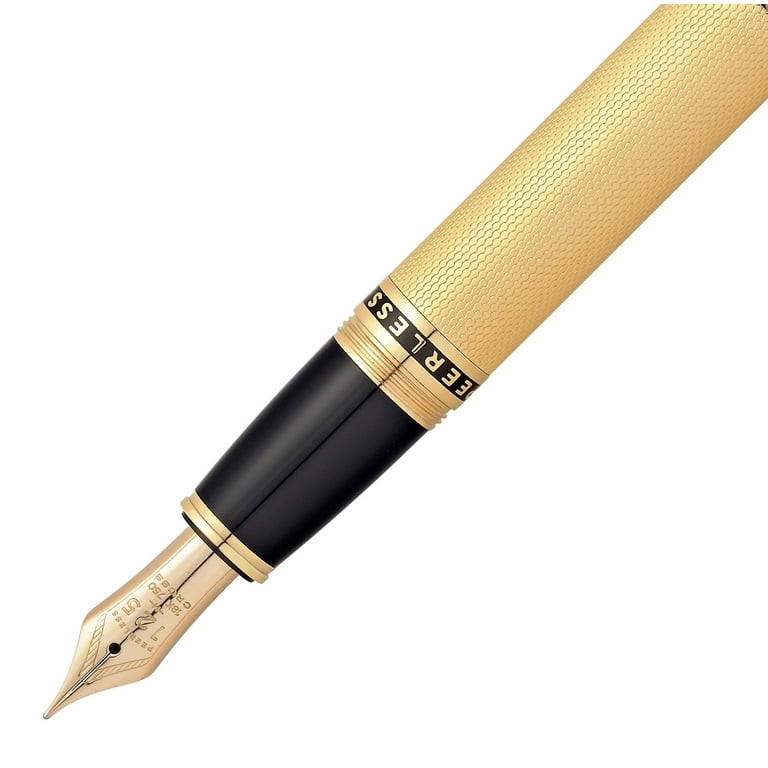 Cross Peerless 125 23kt Heavy Gold Plate Medium Point Fountain Pen