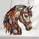 thumbnail image 5 of Atrapasueños con forma de cabeza de caballo para ventana | Adorno colgante de acrílico | Decoración colgante para el hogar: sala de estar, 5 of 7