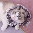thumbnail image 5 of Lace Stitching Cat Collar - Soft and Comfortable with Floral Print for Daily Use, 5 of 8