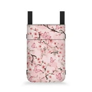 COEQINE Cherry Blosoom Crutch Bag Butterfly Forearm Crutch Bag Pouch Crutch Case Broken Foot Underarm Crutch Pouch Universal Crutch Pouch for Women Gifts for Women Friends