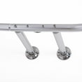 thumbnail image 5 of Utopia Alley Rustproof Wall Mounted Aluminum Hoop Shower Rod With Ceiling Support for Clawfoot Tub, 54 Inch Extra Large Size by 26 Inch, Chrome, 5 of 11