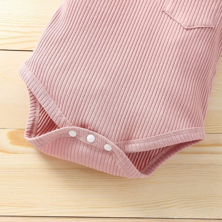 

kpoplk Newborn Outfits Kid Baby Girls 2Pcs Summer Outfits Cotton Ruffle T-Shirt Top Sports Shorts Tracksuit Clothes Set(Pink)