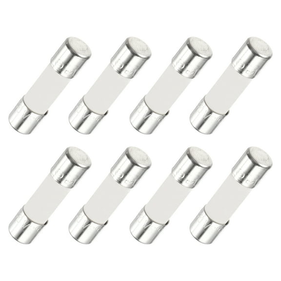 Uxcell 5Pcs Time Delay Fuse Ceramic Fuses Tube 5mm x 20mm 250V 6.3A for Repair Circuits