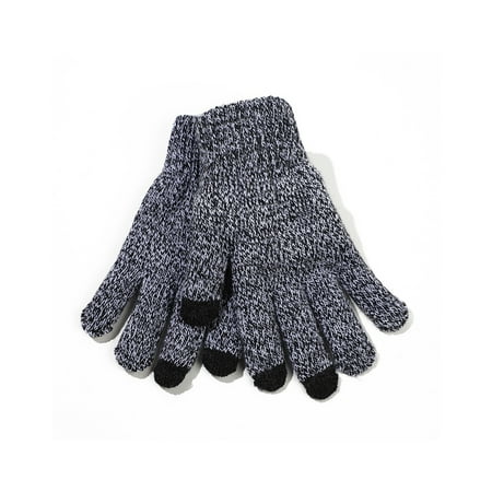 

1111Fourone Thermal Knitted Gloves Fashion Warm Cover Clothes Accessory Non-slip Touch Screen Knit Full Glove for Outdoor Activities