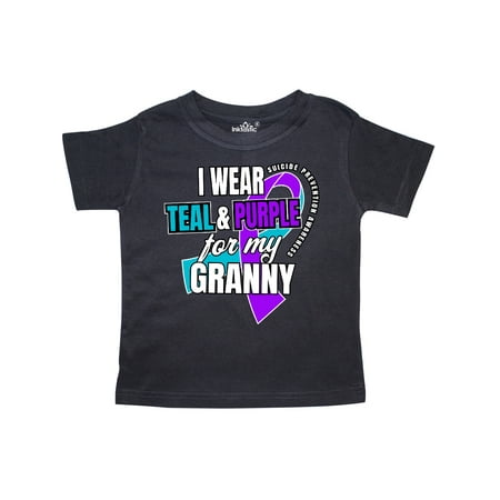 

Inktastic Suicide Prevention I Wear Teal and Purple for My Granny Gift Toddler Boy or Toddler Girl T-Shirt