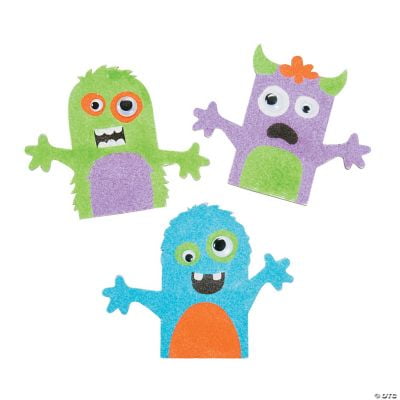Monster Sand Art Sheets - Craft Supplies - 24 Pieces