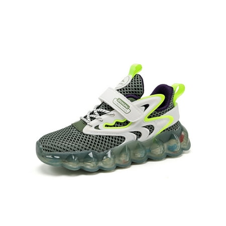 

Ferndule Kids Comfort Round Toe Athletic Jogging Nonslip Flat Durable Trainers