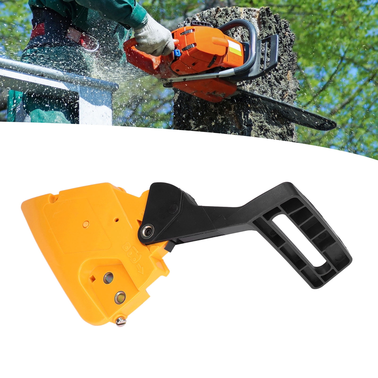 Brrnoo Chainsaw Handle Clutch Cover,Chainsaw Handle Assembly Handle Clutch Cover Replacement Electric Saw Accessories for Partner 350 351 370 371 390