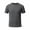 Gray, variant on Basic Ice Silk Crewneck T-Shirt for Men Stretch Breathable Short Sleeve Tees Casual Summer Solid Training Athletic Slim Fit Tops Navy XXL
