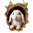thumbnail image 1 of Easter Bunny Tree Doorplate, Wooden Easter Door Sign Welcome Decoration, Front Door Hanging Spring Decor With Bunny For Indoor Outdoor Classroom Party, 1 of 1