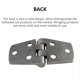 thumbnail image 5 of Scienceny Bisagra de puerta Diseño plegable Ahorro de espacio Instalación práctica Armario de cabina Accesorios mejorados Suministros multiusos para Herramientas y ferretería 38*76mm Scienceny TO009986-01, 5 of 6