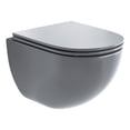 thumbnail image 6 of St. Tropez Wall-Hung Toilet Bowl Only in Matte Gray, 6 of 9