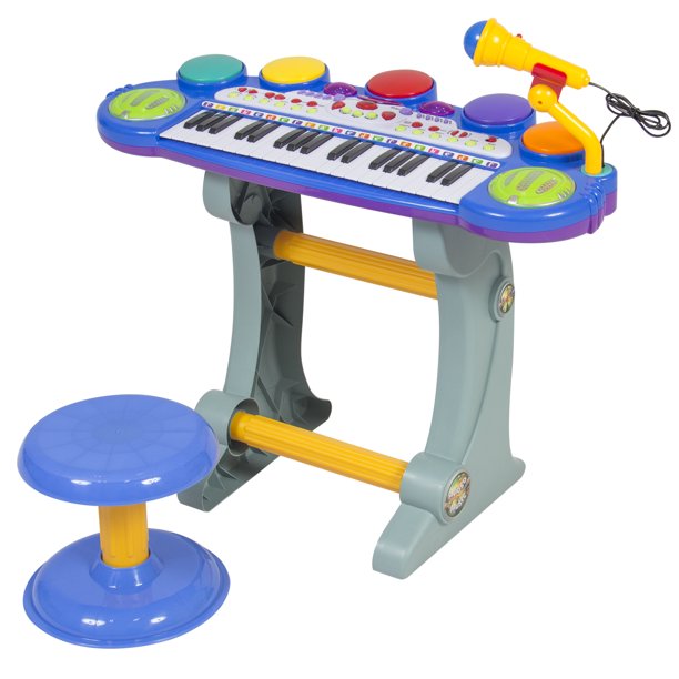 Best Choice Products Musical Kids Electronic Keyboard 37 Key Piano w/ Synthesizer, Stool
