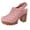 Pink, variant on Bkhluea Women Geometric Cutout Slingback Platform Block Heel Sandals Comfortable Footwear For Office Party Casual Outdoor Daily Activities