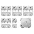 thumbnail image 1 of 10 juegos de broches magnéticos de 18 mm para ropa y bolsos, tono plateado, 1 of 5
