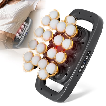 20-Head Massage Gun Set with 30 Levels & 3 Modes - Deep Tissue Percussion Muscle Massager for Effective Pain Relief in Back, Shoulders, Legs & Waist(Gray, 20-Head)