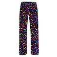 thumbnail image 4 of zbxnLI Plus Size Pajama Pants for Women Heart Printed Pjs Sleep Pants Comfort Waist Wide Leg Lounge Pants, 4 of 6