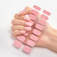 thumbnail image 1 of Pegatinas de Gel semicuradas para decoración de uñas, tiras de uñas de crema de larga duración, parche deslizante, lámpara UV, calcomanía curada, blanco puro, negro, desnudo, 1 unidad, 1 of 7
