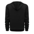 thumbnail image 4 of Long Sleeve Hoodies for Men with Zipper Pockets Fleece Lined Sweatshirts Mens Casual Solid Color Pullover Thermal Warm Athletic Workout Hoodie Tops, 4 of 5