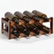 thumbnail image 1 of Estante de Vino, 8 Botellas y 2 Capas, Estante de Vino Independiente, Estante de Almacenamiento de Mesa para Armarios, Bares de Restaurantes, brown, 1 of 4