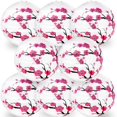thumbnail image 1 of Faroles de papel LYART de 8 piezas con diseño de flor de cerezo, 1 of 6