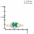 thumbnail image 4 of 1 3/4 Carat T.G.W. Emerald And White Diamond Accent 14K Gold over Silver 3-Piece Jewelry set, 4 of 7