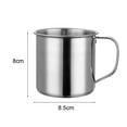 thumbnail image 2 of Stainless steel water cup, Camping Coffee Stainless Steel with Handle, Set of 28.5*8.5*7.5cm-no lid, 2 of 5