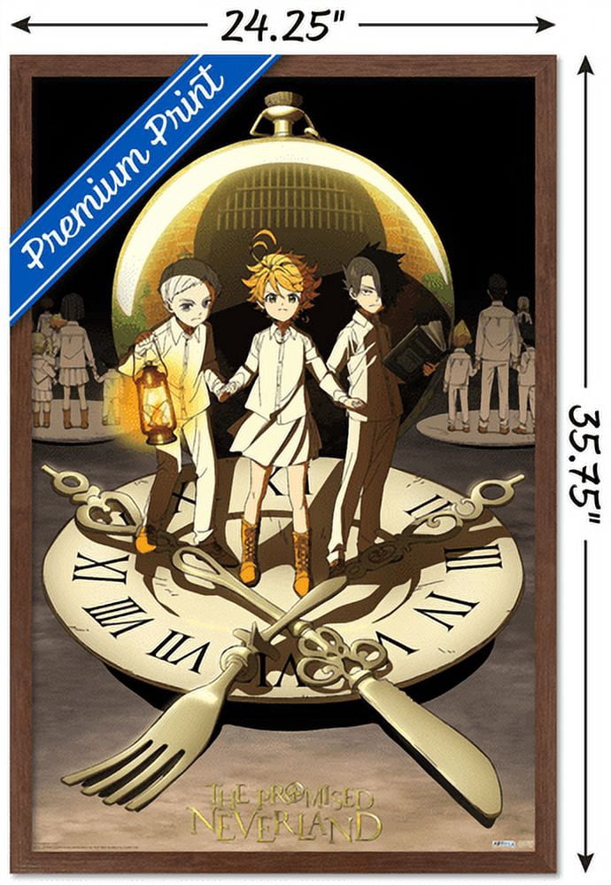 The Promised Neverland - Group Wall Poster, 22.375" x 34", Framed