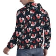 thumbnail image 6 of Sikiie Rose Flowers Men's Hoodie, Essentials Hoodie, Sweatshirt, Pullover Hooded Sweatshirt for Men-Large, 6 of 7